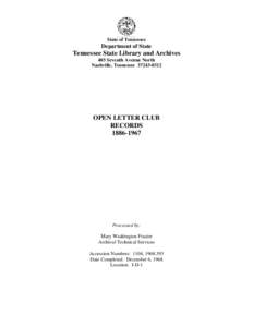 Nashville /  Tennessee / Charles W. Chesnutt / Tennessee / Vanderbilt University / United States / William Malone Baskervill / Southern United States / Confederate States of America