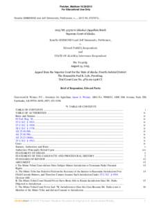Fletcher, Matthew[removed]For Educational Use Only Rozella SIMMONDS and Jeff Simmonds, Petitioners, v...., 2013 WL[removed] WL[removed]Alaska) (Appellate Brief)