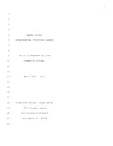 PPDC Transcript of the April 20-21, 2011 Meeting