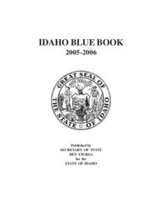 IDAHO BLUE BOOK[removed]Published by SECRETARY OF STATE BEN YSURSA