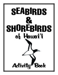 SEABIRDS & SHOREBIRDS of Hawai‘i  y Book