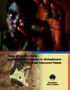 Politics / Marange diamond fields / Zimbabwe / Obert Mpofu / Kimberley Process Certification Scheme / Robert Mugabe / Amos Midzi / The Chronicle / Child labour in the diamond industry / Blood diamonds / Africa / Diamond