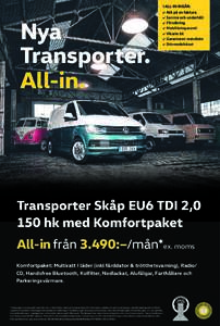 ✔ Allt på en faktura  Nya Transporter. All-in.