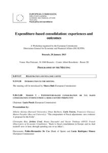 Expenditure-based consolidation: experiences and outcomes