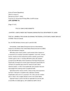 [Code of Federal Regulations] [Title 20, Volume 3] [Revised as of April 1, 2003] From the U.S. Government Printing Office via GPO Access [CITE: 20CFR651.10] [Page[removed]]