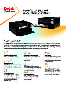 i2900 Scanner Scanners Powerful, compact, and ready to take on anything.