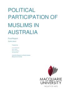 Political Participation of Muslims in Australia