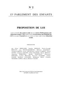 °2 N_____ e 15 PARLEMENT DES ENFANTS _____________________________________________________________________________________