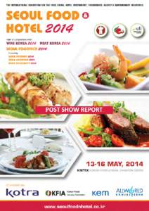 Microsoft Word - Seoul Food & Hotel 2014 Post Show Report