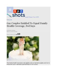 Gay Couples Entitled to Equal Family Health Coverage, Fed Says