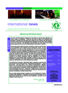 History of Administration, Paris 4 and 5 April 2008, Page 2  Execuitve Committee - 6 and 7 March 2008, Page 4 international news International Institute of Administrative Sciences - Issue 28 - April 2008