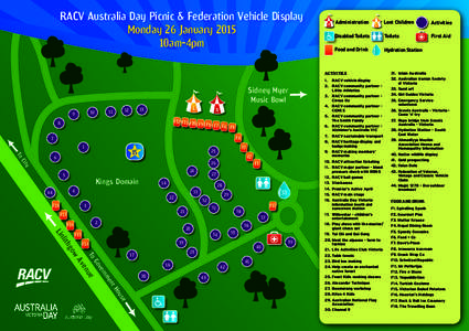 RACV Australia Day Picnic & Federation Vehicle Display Monday 26 January 2015 10am-4pm A