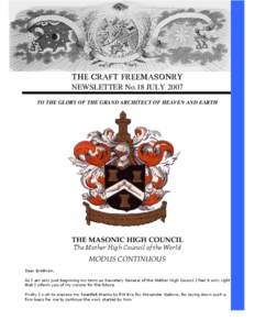 Grand Lodge / Masonic Lodge / Freemasonry in Mexico / Primitive Scottish Rite / Freemasonry / Grand Lodge of Texas / Grand Master