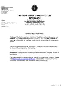 NT[removed]Interim Study Committee on Insurance