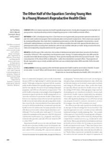 Adolescence / Sexual health / Population / Adolescent medicine / Sexual health clinic / Reproductive health / Sexual intercourse / Teenage pregnancy / Office of Population Affairs / Medicine / Health / Human sexuality