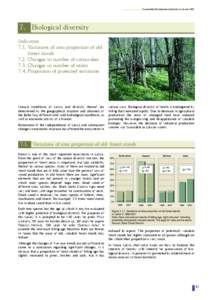 Sustainable Development Indicators in Latvia[removed]Biological diversity Indicators 7.1. Variations of area proportion of old forest stands
