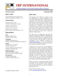 Architecture / Structural engineering / Concrete / Lawrence C. Bank / Fibre-reinforced plastic / Seismic retrofit / Reinforced concrete / Carbon-fiber-reinforced polymer / Structural engineer / Composite materials / Construction / Engineering