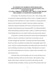 Mortgage industry of the United States / Economy of the United States / Politics of the United States / Bank / John M. Reich / Federal Reserve System / Finance / Community bank / Citigroup / United States federal banking legislation / Primary dealers / Community Reinvestment Act