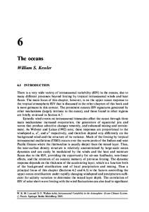 6 The oceans William S. Kessler 6.1