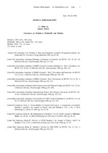 Modula-2 / Computer workstations / Pascal / Procedural programming languages / Lilith / Niklaus Wirth / Modula / PDP-11 / Computing / Software engineering / Programming language theory