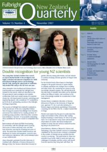 Fulbright New Zealand Quarterly, November 2007