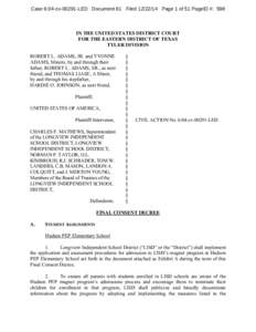 Microsoft Word - Consent Order & Exhibits[removed]doc