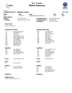 2011 O-League  Match Summary