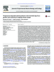 Journal of Experimental Marine Biology and Ecology–12  Contents lists available at ScienceDirect Journal of Experimental Marine Biology and Ecology journal homepage: www.elsevier.com/locate/jembe