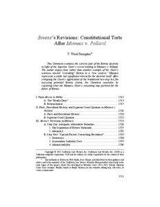 Bivens v. Six Unknown Named Agents / Drug Enforcement Administration / Ashcroft v. Iqbal / Correctional Services Corporation v. Malesko / Hartman v. Moore / Implied cause of action / Sonia Sotomayor / United States Constitution / Legal remedy / Law / Supreme Court of the United States / Case law