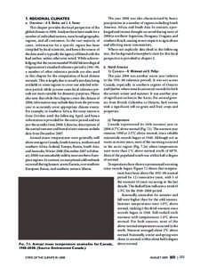 7.	 Regional Climates a.	 Overview—A. B. Watkins and L. A. Vincent This chapter provides the local perspective of the global climate in[removed]Analyses have been made for a number of individual nations, most broad geogr