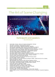 Participants and speakers by 21 January[removed]