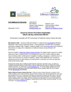 Information science / Linguistics / Human behavior / Knowledge / California State Library / Literacy Florida! / Virginia Literacy Foundation / Reading / Literacy / Information literacy