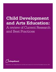 Child Development and Arts Education: A review of Current Research and Best Practices