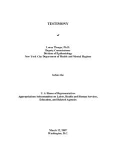 Microsoft Word - Appropriations Testimony _Reibman_.doc