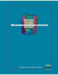 Utility Consumer Activities Report and Evaluation 2013 FebruaryPublished by: