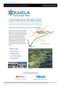 Pellicano Property update  SPRING 2014 edition Kaiela Business Park, YARRAWONGA