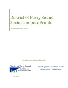 District of Parry Sound Socioeconomic Profile