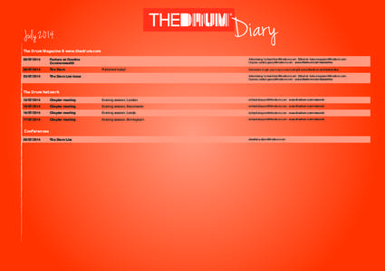 Diar y  July 2014 The Drum Magazine & www.thedrum.com[removed]