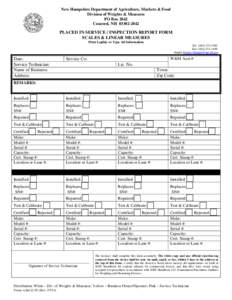 Microsoft Word - Placed in Service Report for Scales and Linear Measures July 2014.doc