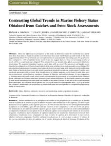 Contrasting Global Trends in Marine Fishery Status Obtained from Catches and from Stock Assessments