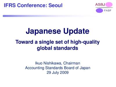 Financial regulation / International Financial Reporting Standards / Generally Accepted Accounting Principles / International Accounting Standards Board / Norwalk Agreement / Institute of Chartered Accountants of India / Financial statement / Accounting Standards Board / Generally Accepted Accounting Practice / Accountancy / Business / Finance