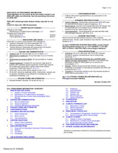 Page 1 of 13 HIGHLIGHTS OF PRESCRIBING INFORMATION These highlights do not include all the information needed to use DEXILANT safely and effectively. See full prescribing information for DEXILANT. DEXILANT (dexlansoprazo