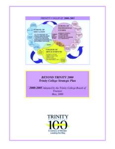 BEYOND TRINITY 2000 Trinity College Strategic Plan[removed]Adopted by the Trinity College Board of Trustees May, 2000