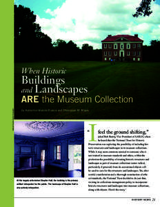 When Historic  Buildings and Landscapes National Trust for Historic Preservation