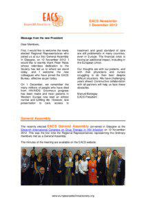 EACS Newsletter 1 December 2012 ______________________________________________________