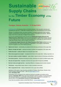 Sustainable  Supply Chains Timber Economy of the Future