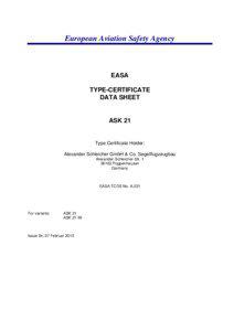 European Aviation Safety Agency  EASA