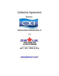 Collective Agreement Between OCEAN CHOICE INTERNATIONAL LP And