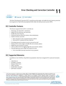 Error Checking and Correction (ECC) Controller