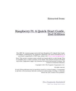 Raspberry Pi: A Quick-Start Guide, 2nd Edition